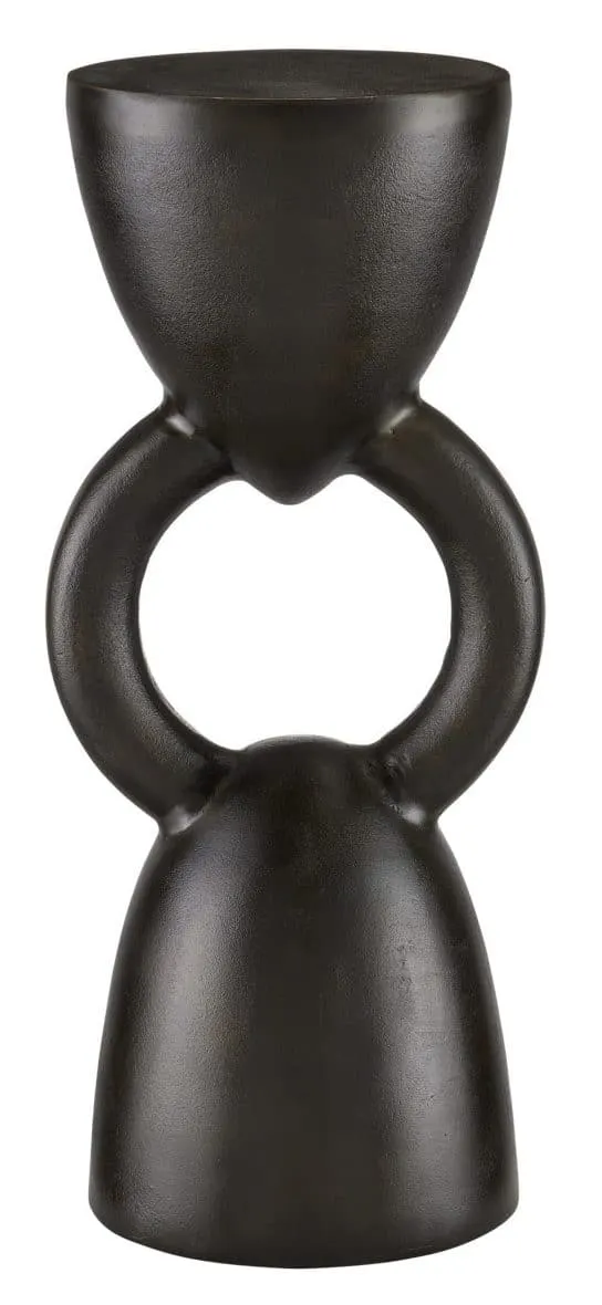 Currey and Company 4000-0177 Delle Black Drinks Table