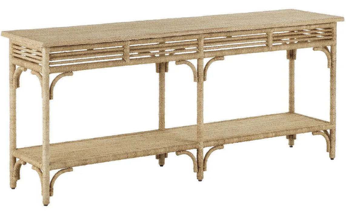 Currey and Company 3000-0246 Olisa Large Rope Console Table Currey and Company 3000-0246 Olisa Large Rope Console Table