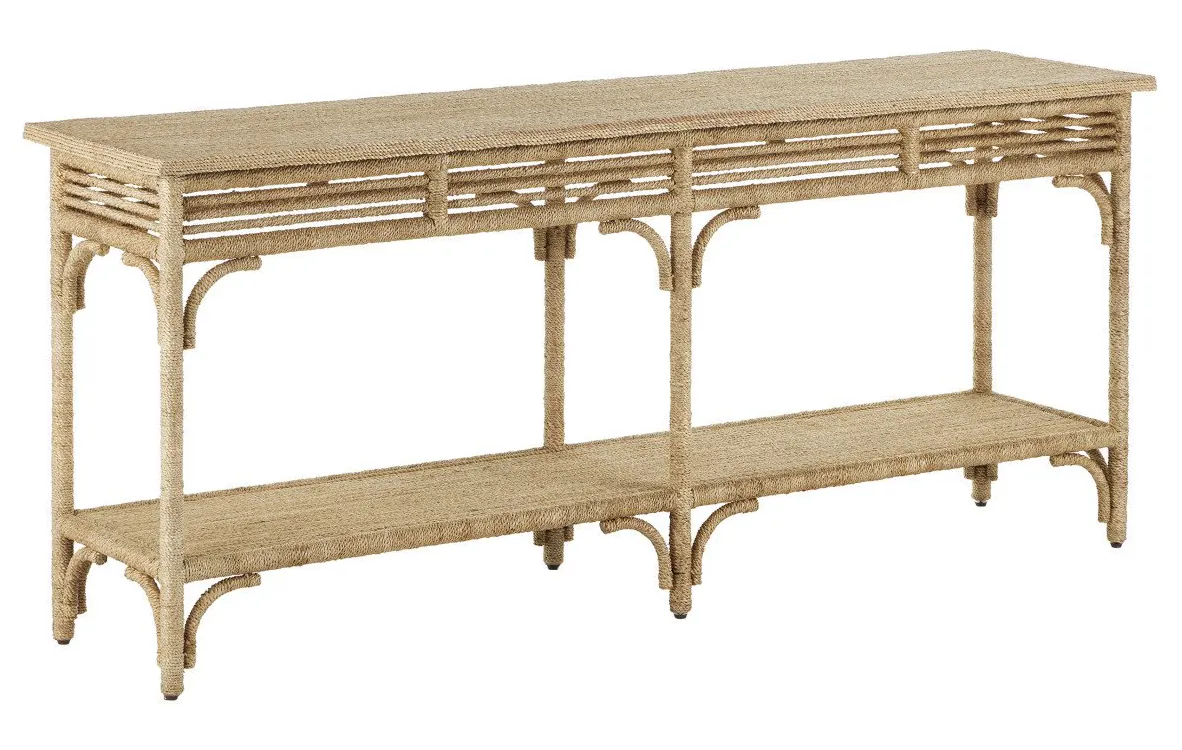 Currey and Company 3000-0246 Olisa Large Rope Console Table Currey and Company 3000-0246 Olisa Large Rope Console Table
