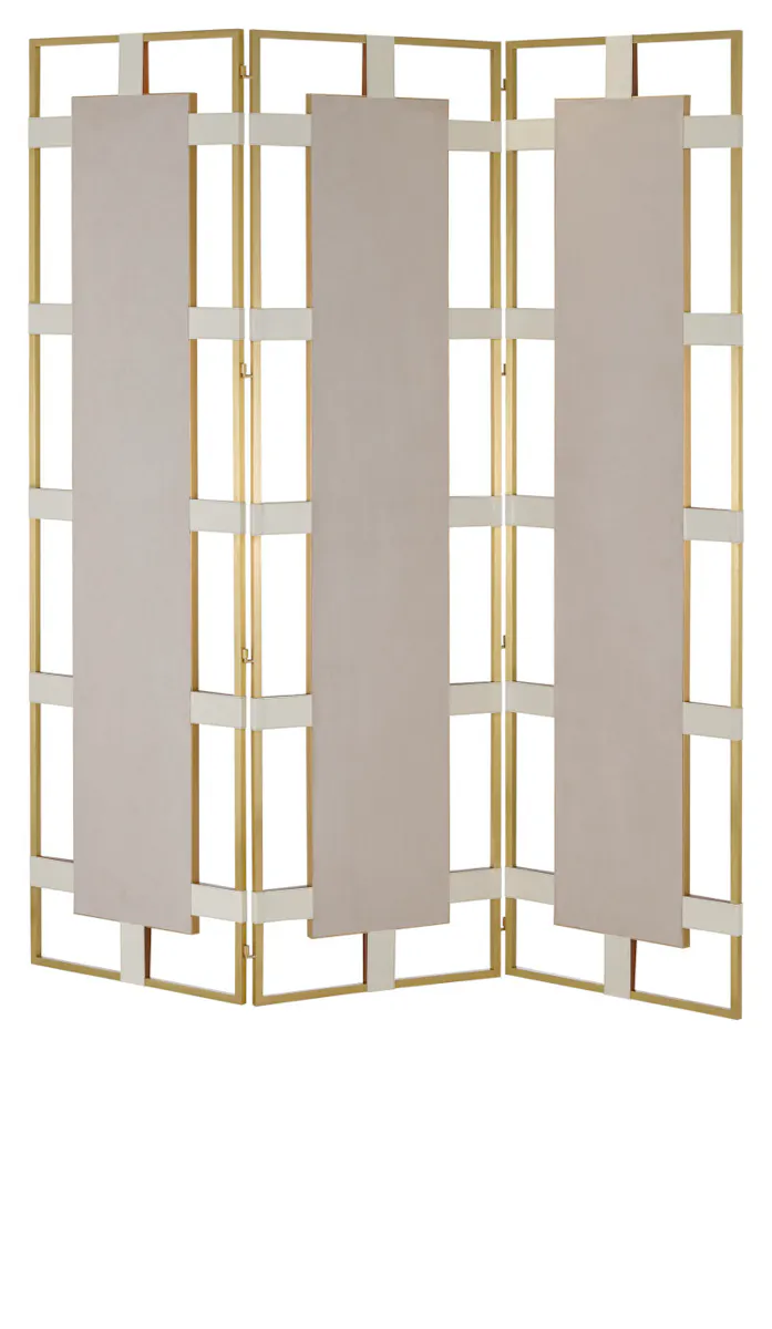 Currey and Company 1000-0084 Camille Brass Screen Currey and Company 1000-0084 Camille Brass Screen