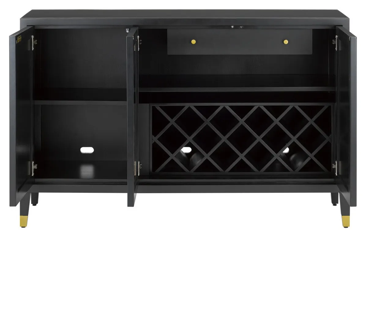 Currey and Company 3000-0178 Bramford Black Cabinet Currey and Company 3000-0178 Bramford Black Cabinet