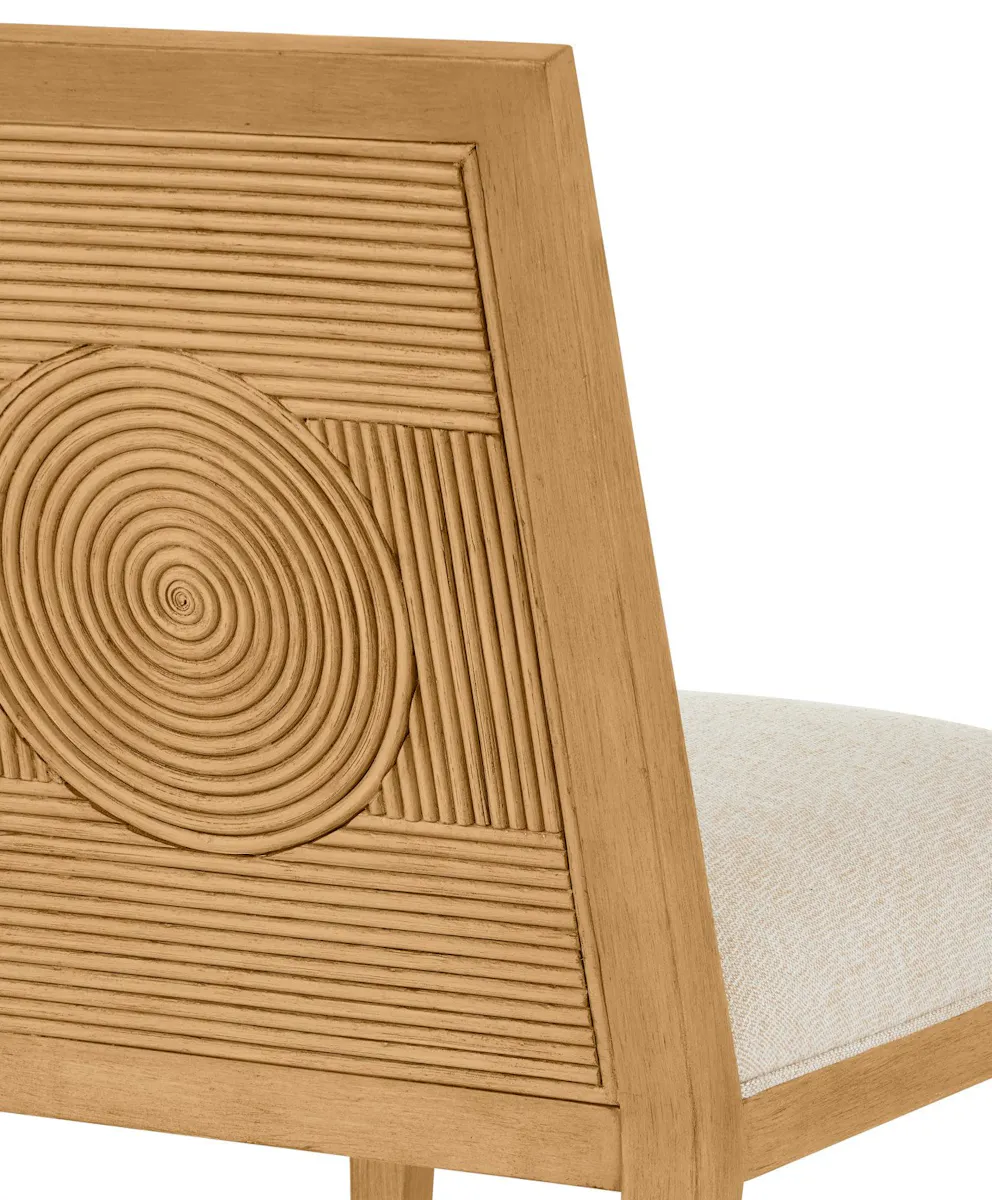 Currey and Company 7000-0882 Santos Sea Sand Side Chair, Liller Malt Currey and Company 7000-0882 Santos Sea Sand Side Chair, Liller Malt