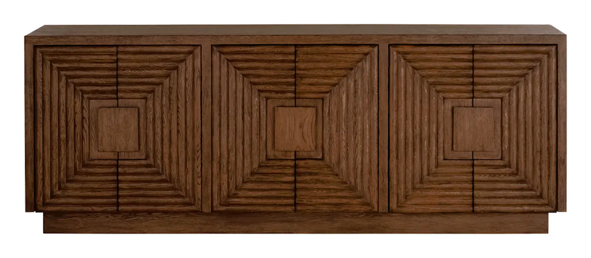 Currey and Company 3252 Morombe Cocoa Credenza Currey and Company 3252 Morombe Cocoa Credenza
