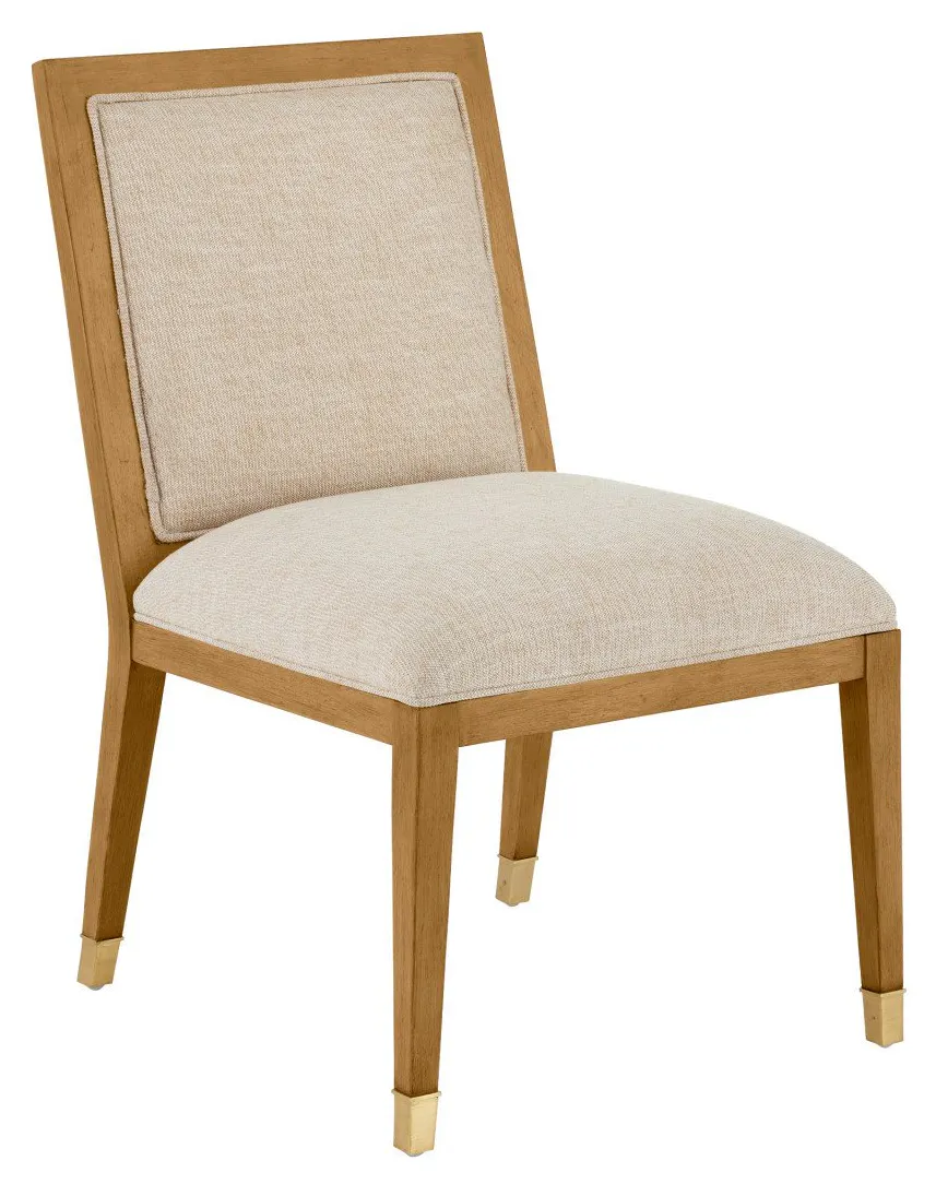 Currey and Company 7000-0882 Santos Sea Sand Side Chair, Liller Malt Currey and Company 7000-0882 Santos Sea Sand Side Chair, Liller Malt