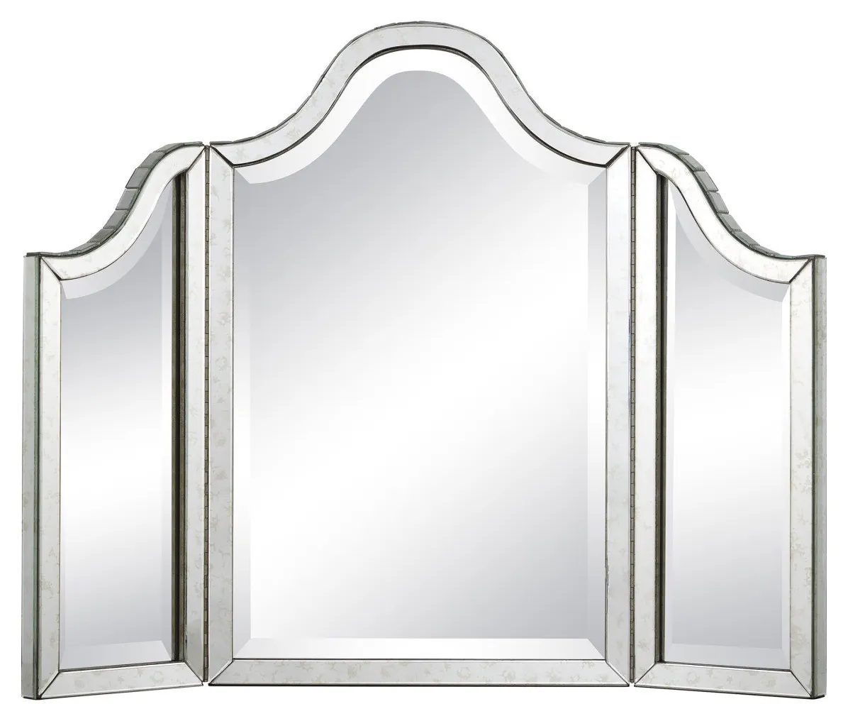 Currey and Company 1300 Gilda Silver Vanity Mirror Currey and Company 1300 Gilda Silver Vanity Mirror