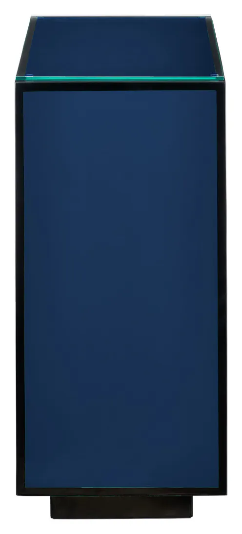 Currey and Company 3000-0314 Navy Lacquer Side Table Currey and Company 3000-0314 Navy Lacquer Side Table