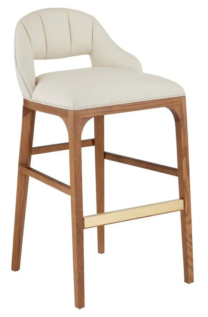 Currey and Company 7000-0732 Inga Bar Stool Endurance Sand
