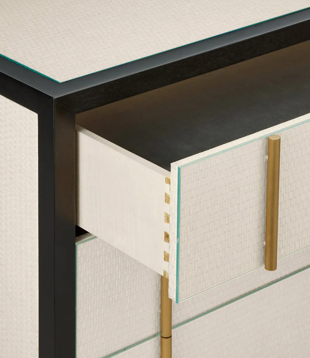 Currey and Company 3000-0301 Deanna Raffia Nightstand Currey and Company 3000-0301 Deanna Raffia Nightstand