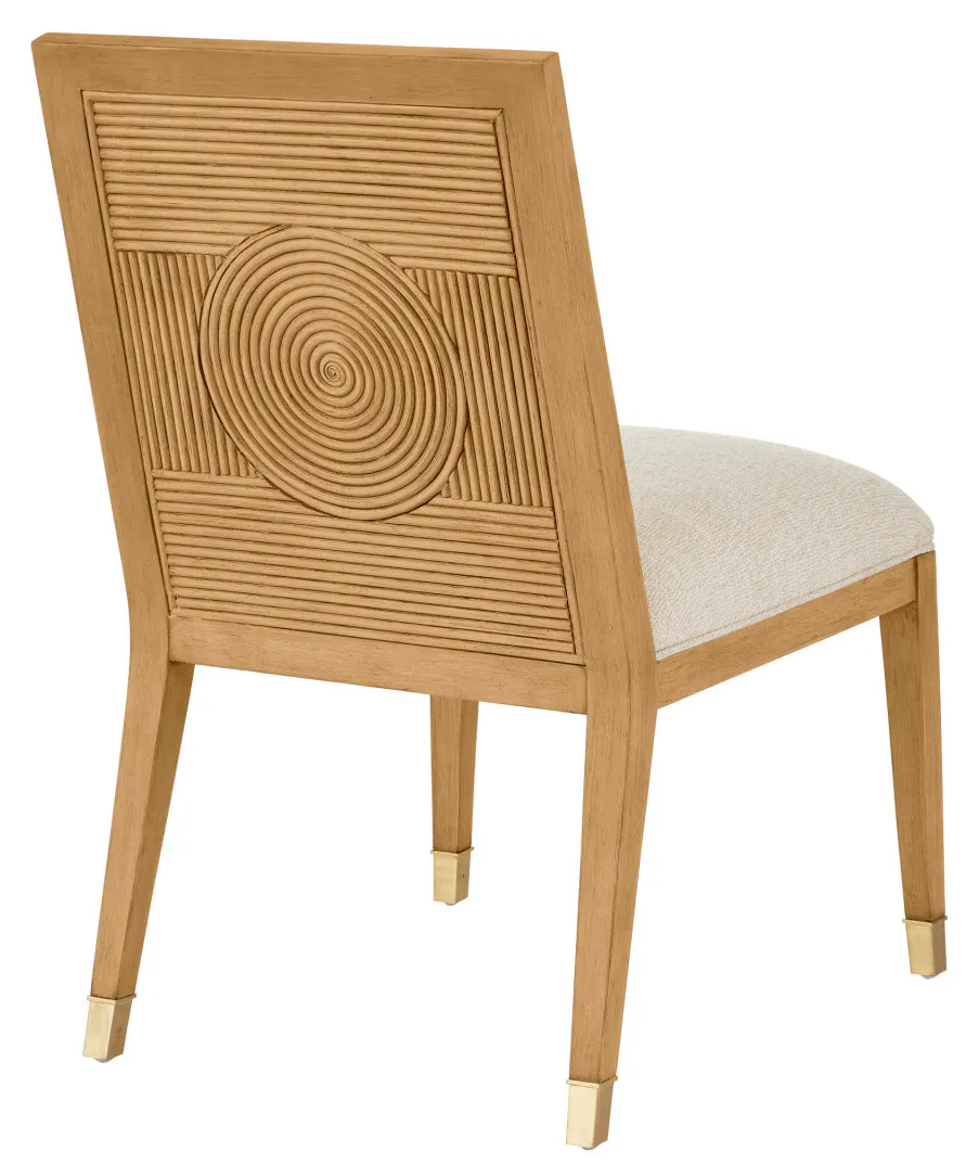 Currey and Company 7000-0882 Santos Sea Sand Side Chair, Liller Malt Currey and Company 7000-0882 Santos Sea Sand Side Chair, Liller Malt
