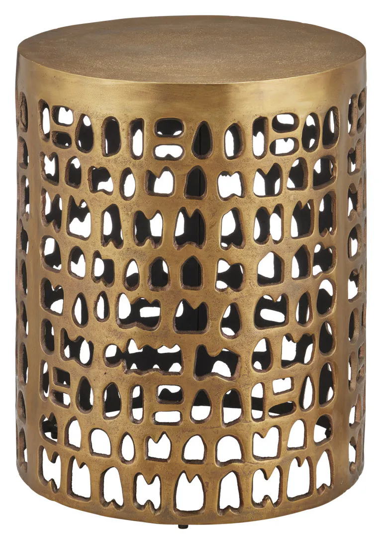 Currey and Company 4000-0011 Alvar Gold Accent Table Currey and Company 4000-0011 Alvar Gold Accent Table