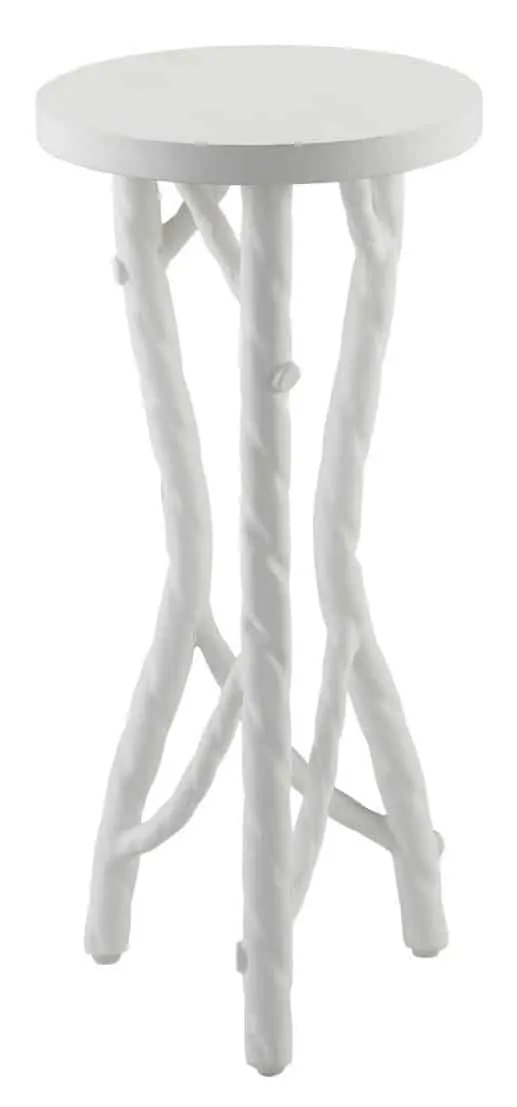 Currey and Company 4000-0097 Acero White Drinks Table