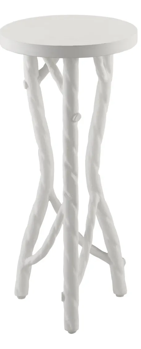 Currey and Company 4000-0097 Acero White Drinks Table Currey and Company 4000-0097 Acero White Drinks Table