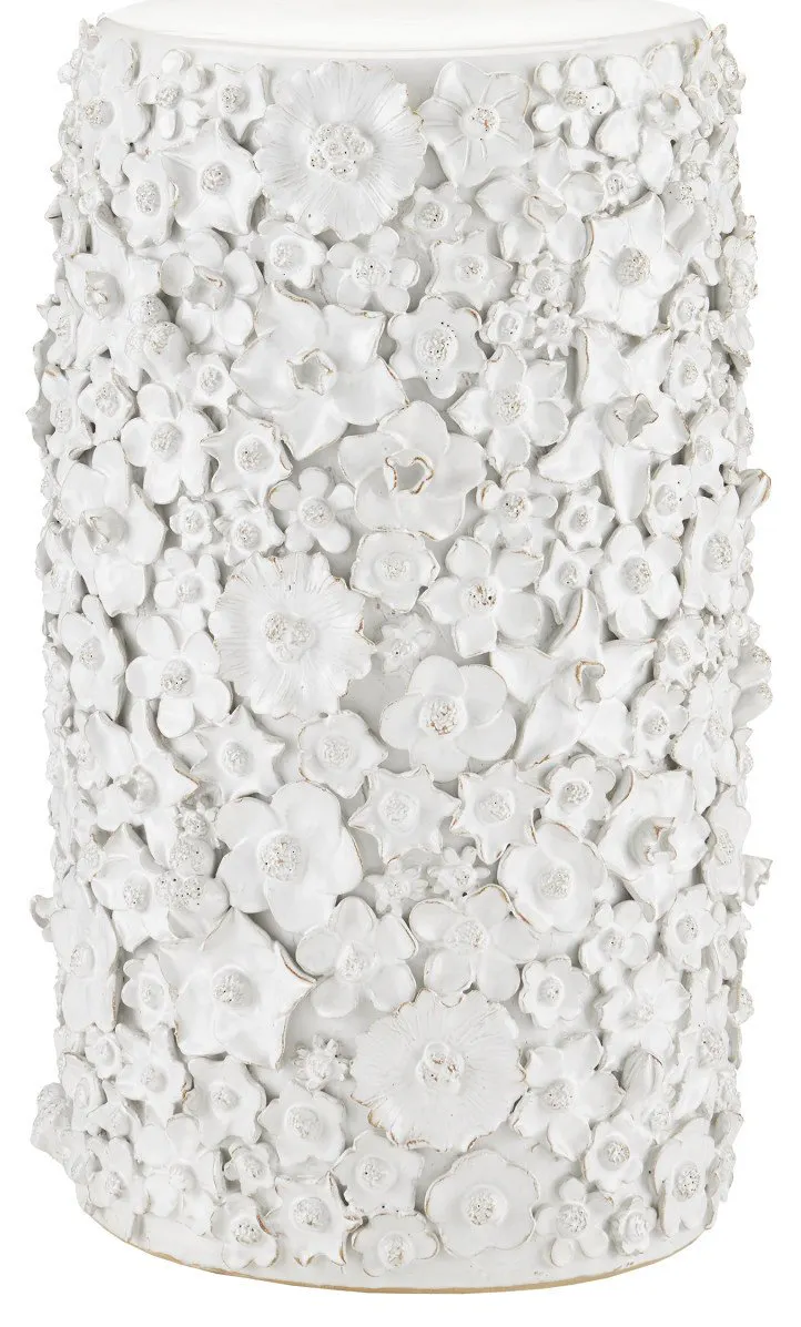 Currey and Company 2000-0038 Jessamine White Accent Table Currey and Company 2000-0038 Jessamine White Accent Table
