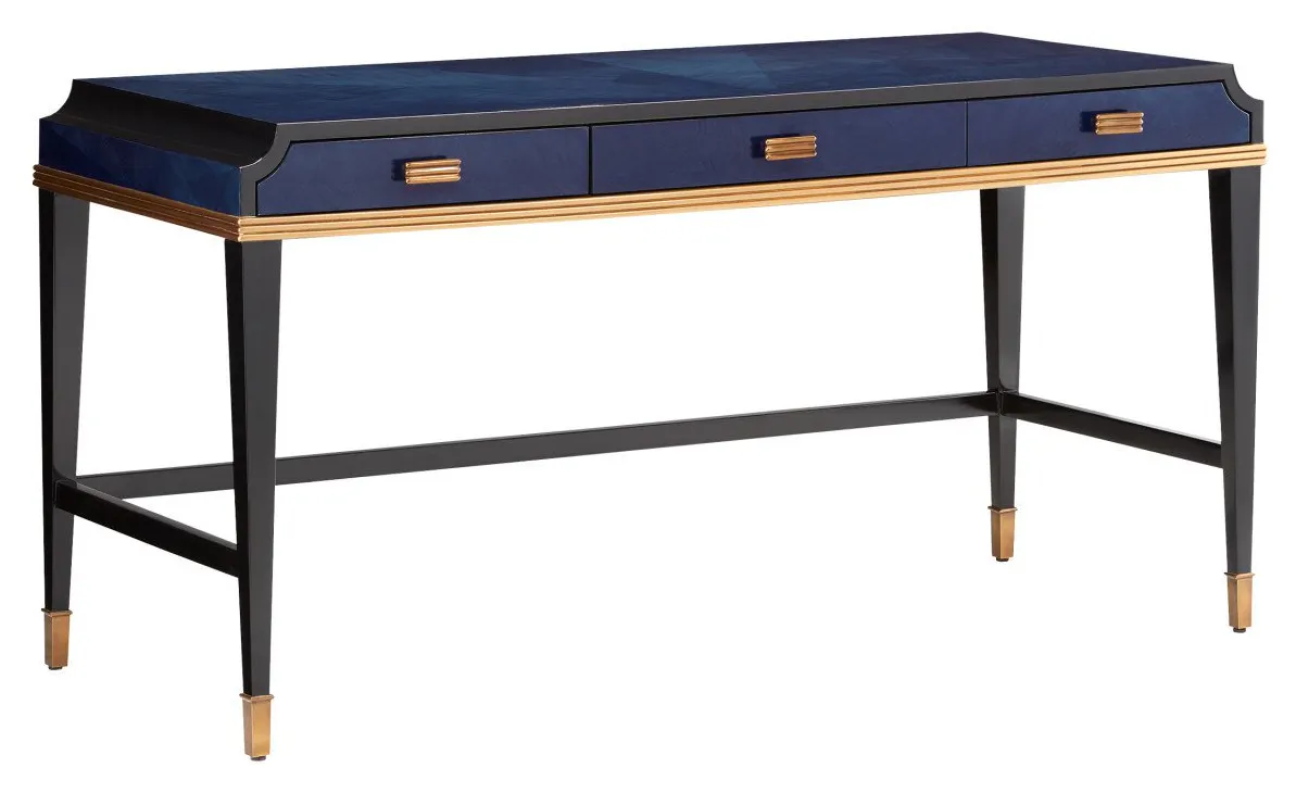 Currey and Company 3000-0208 Kallista Large Blue Desk Currey and Company 3000-0208 Kallista Large Blue Desk