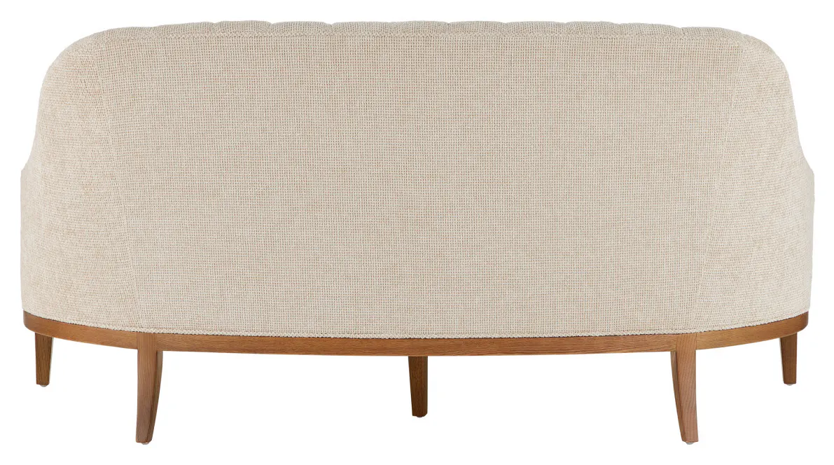 Currey and Company 7000-0772 Inga Settee Crhom Nona Oatmeal Currey and Company 7000-0772 Inga Settee Crhom Nona Oatmeal