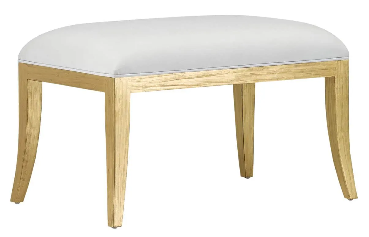Currey and Company 7000-0231 Garson Gold Ottoman Muslin