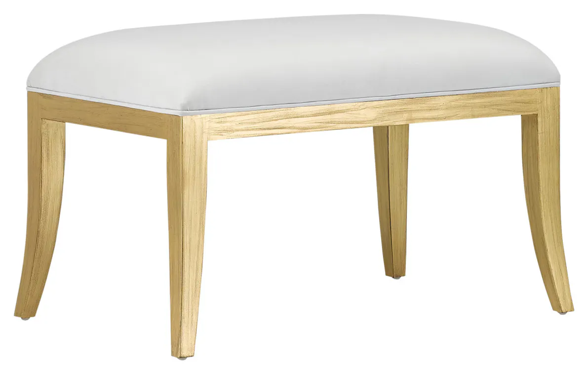 Currey and Company 7000-0231 Garson Gold Ottoman Muslin Currey and Company 7000-0231 Garson Gold Ottoman Muslin