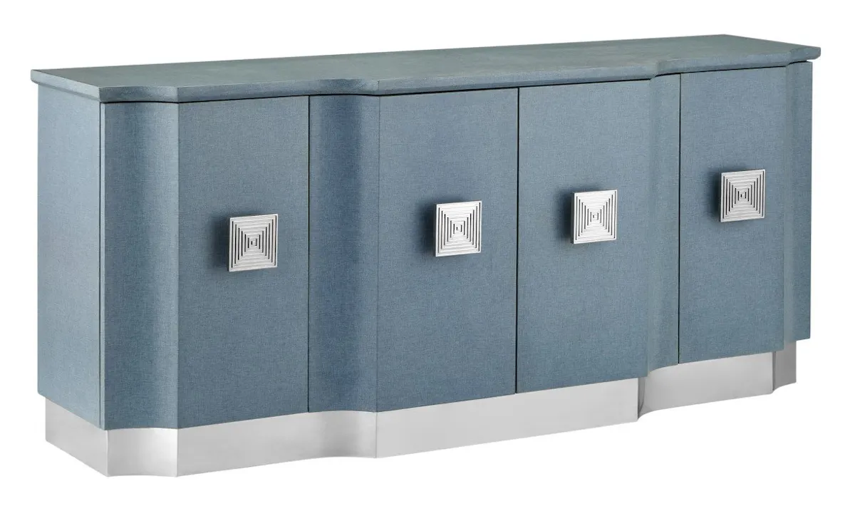 Currey and Company 3000-0281 Maya Blue Credenza Currey and Company 3000-0281 Maya Blue Credenza
