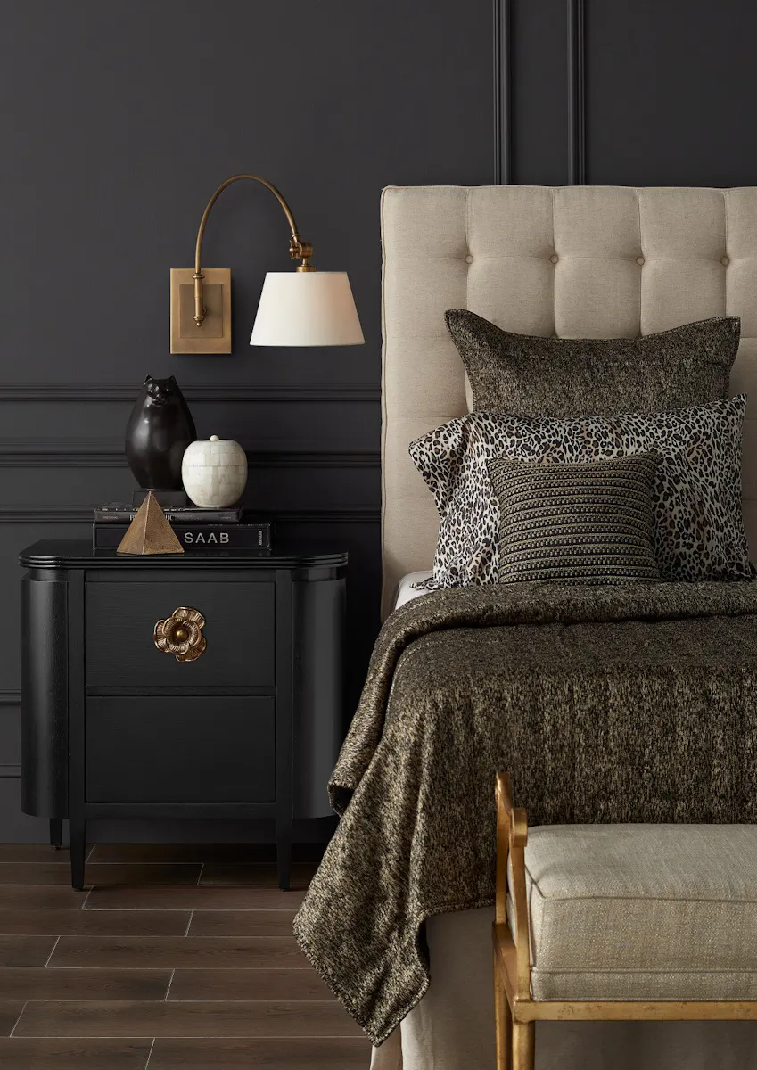 Currey and Company 3000-0098 Briallen Black Nightstand Currey and Company 3000-0098 Briallen Black Nightstand