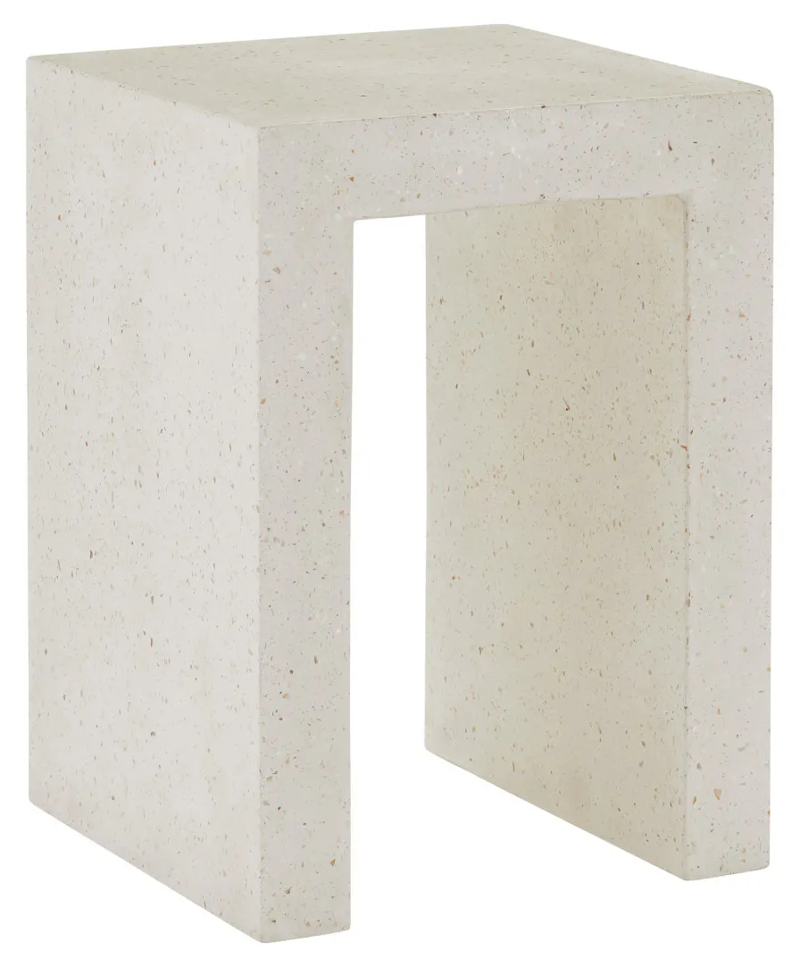 Currey and Company 2000-0041 Carson Ivory Terrazzo Accent Table Currey and Company 2000-0041 Carson Ivory Terrazzo Accent Table