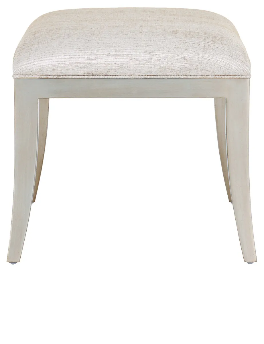 Currey and Company 7000-0652 Garson Silver Ottoman Fresh Files Linen Currey and Company 7000-0652 Garson Silver Ottoman Fresh Files Linen