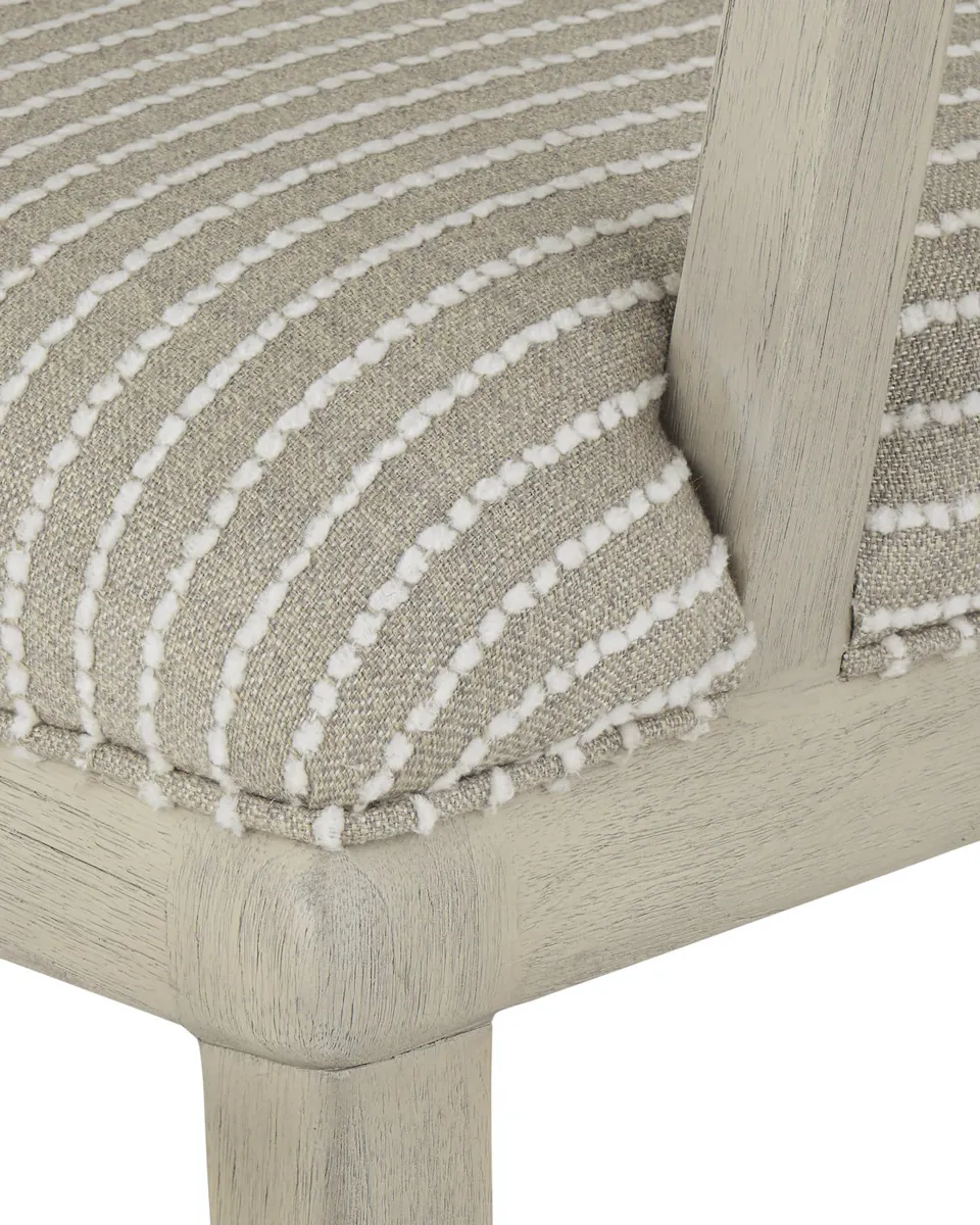 Currey and Company 7000-0712 Norene Gray Armchair Demetria Parchment Currey and Company 7000-0712 Norene Gray Armchair Demetria Parchment