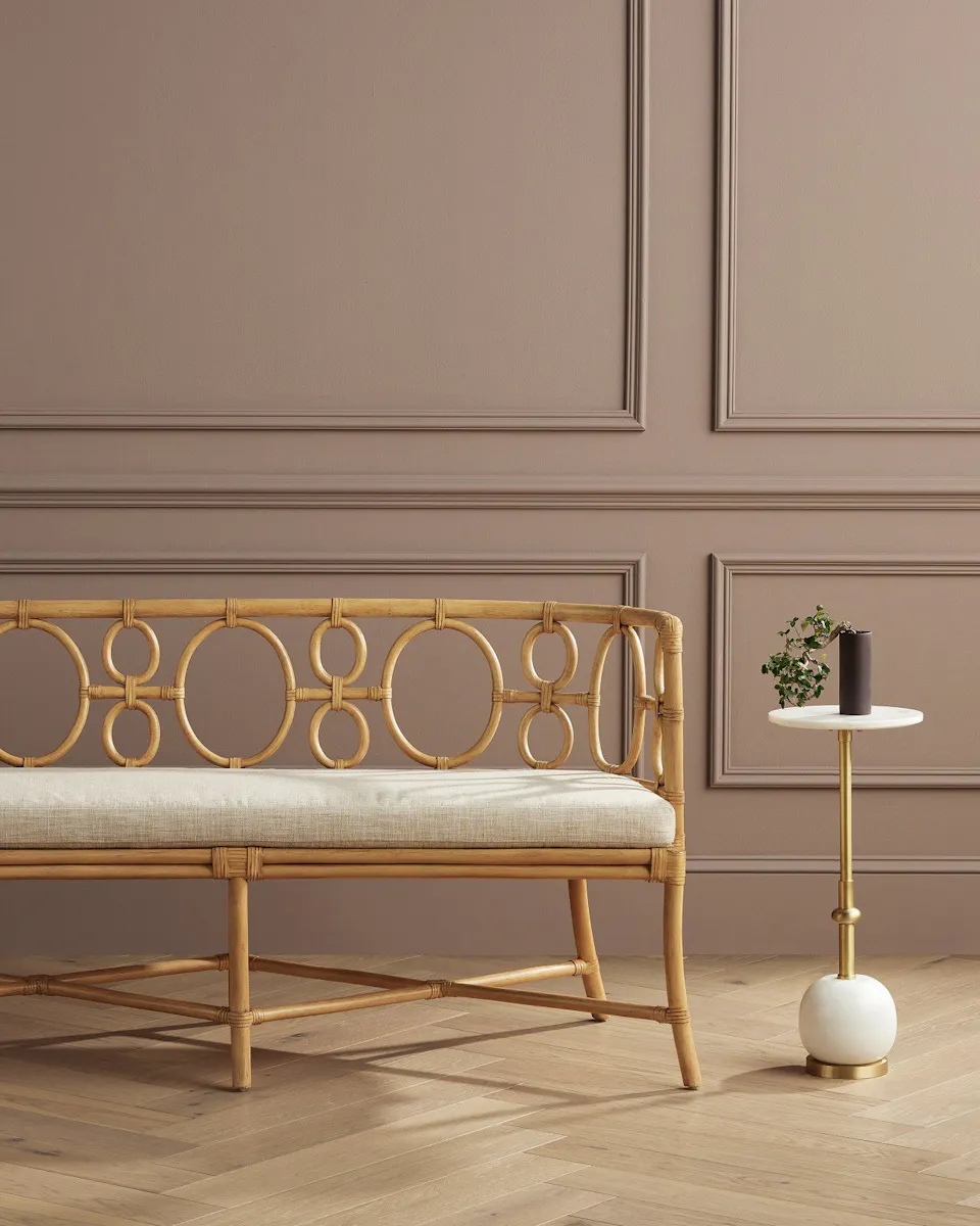 Currey and Company 7000-0592 Tegal Natural Bench Finn Natural Currey and Company 7000-0592 Tegal Natural Bench Finn Natural
