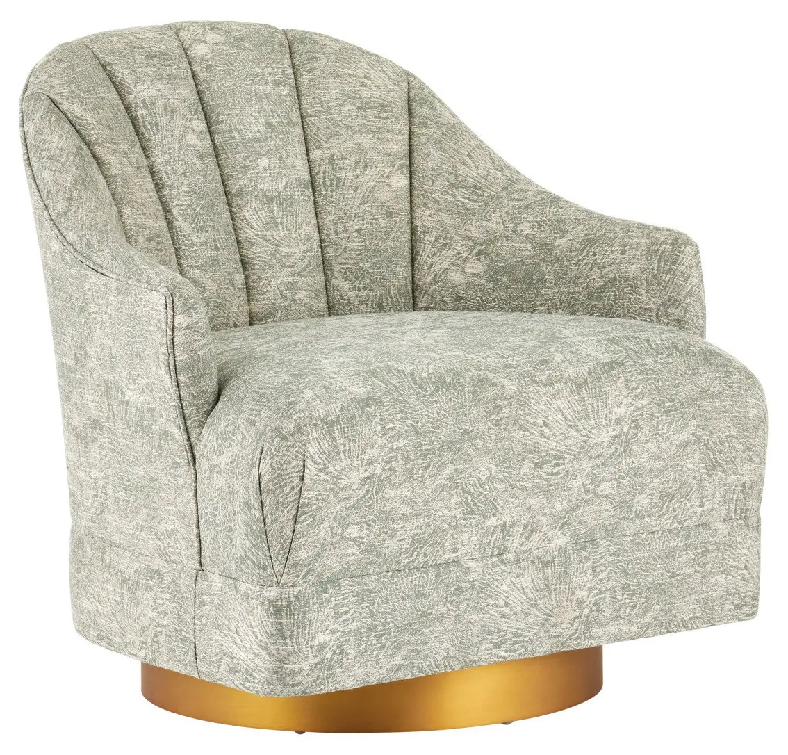Currey and Company 7000-0742 Inga Swivel Chair Cindaria Celadon Currey and Company 7000-0742 Inga Swivel Chair Cindaria Celadon