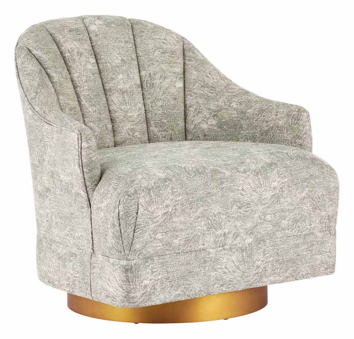 Currey and Company 7000-0742 Inga Swivel Chair Cindaria Celadon Currey and Company 7000-0742 Inga Swivel Chair Cindaria Celadon