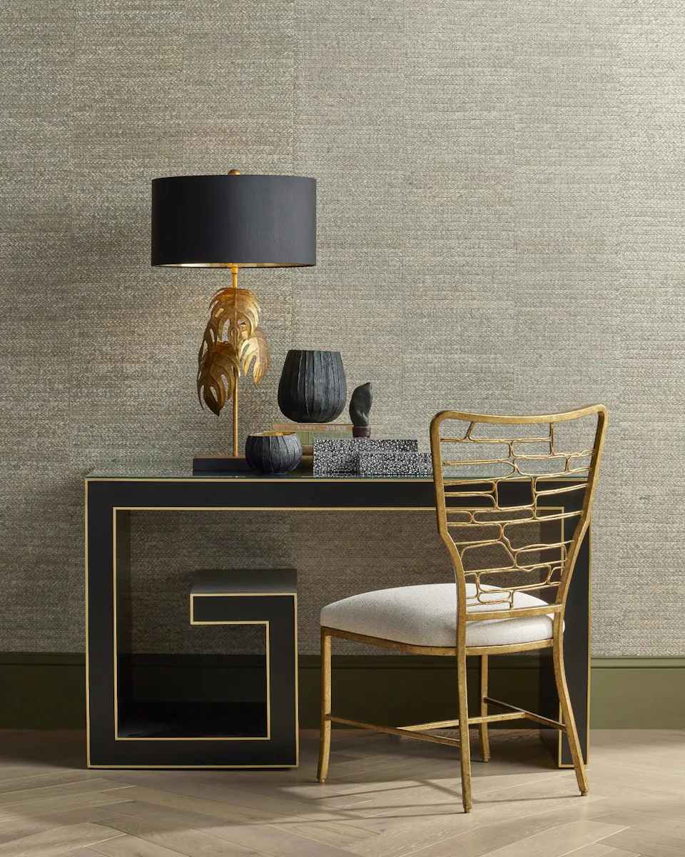 Currey and Company 7000-0952 Vinton Gold Chair Appeal Sand Currey and Company 7000-0952 Vinton Gold Chair Appeal Sand