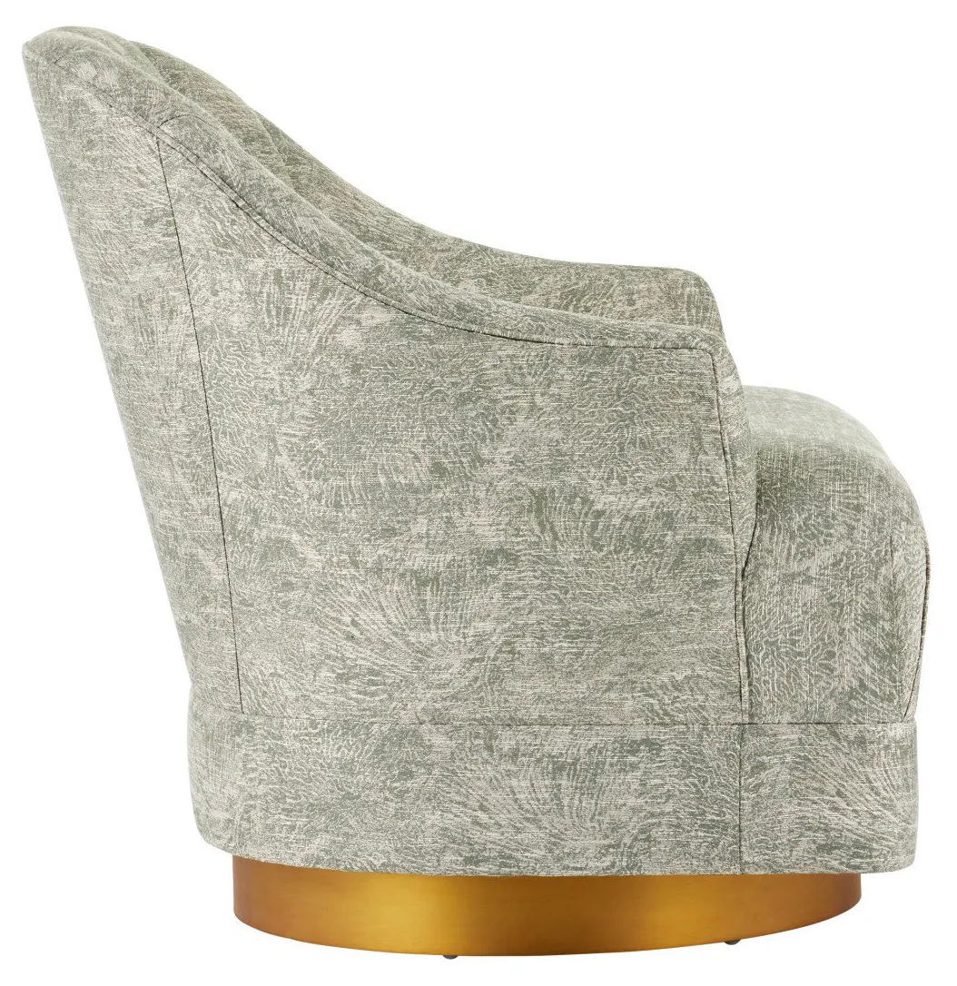 Currey and Company 7000-0742 Inga Swivel Chair Cindaria Celadon Currey and Company 7000-0742 Inga Swivel Chair Cindaria Celadon