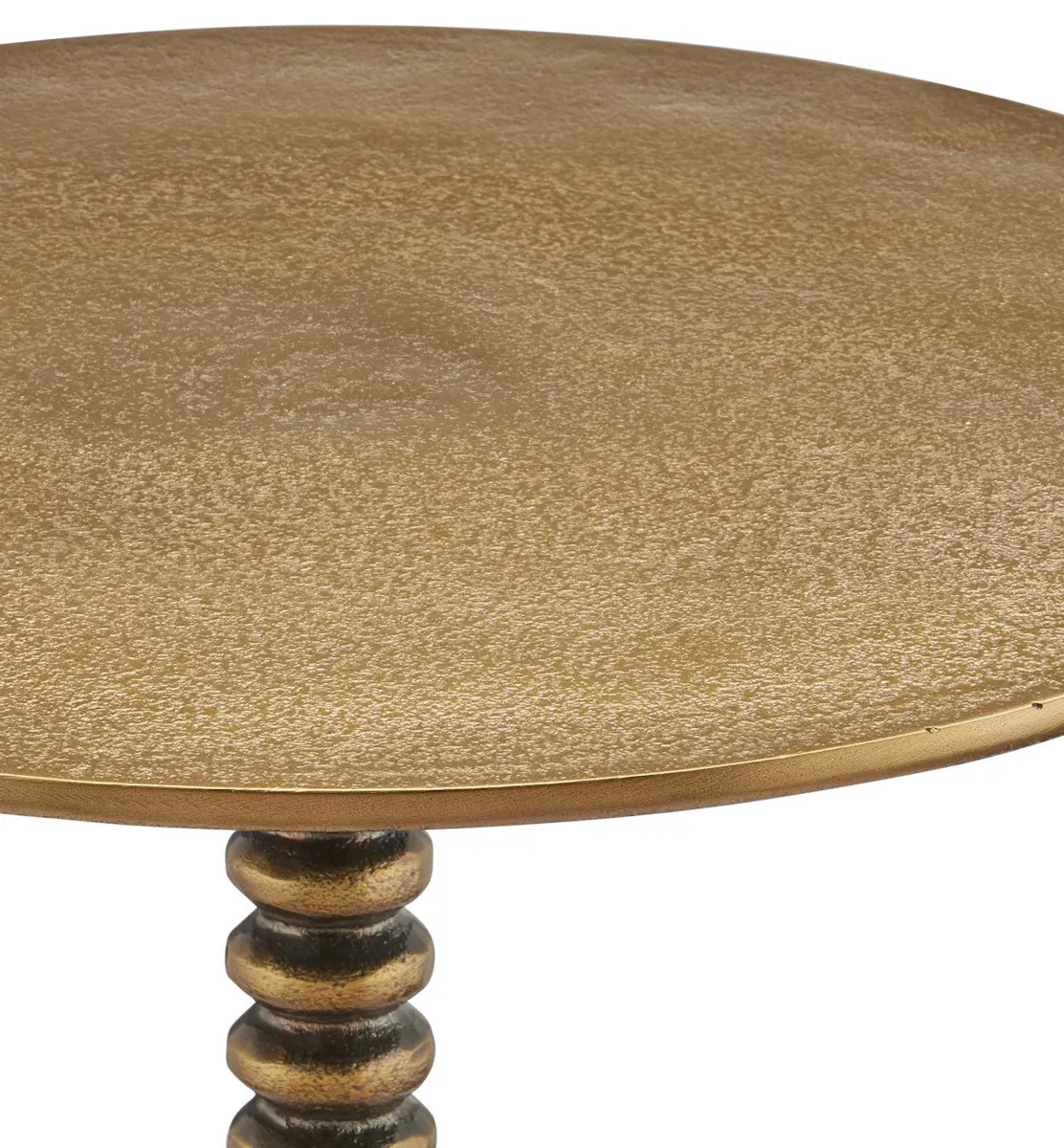 Currey and Company 4188 Dasari Brass Accent Table Currey and Company 4188 Dasari Brass Accent Table