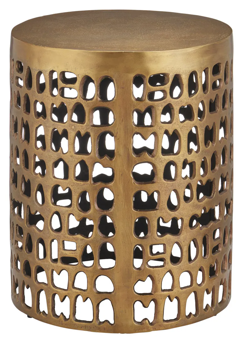 Currey and Company 4000-0011 Alvar Gold Accent Table Currey and Company 4000-0011 Alvar Gold Accent Table