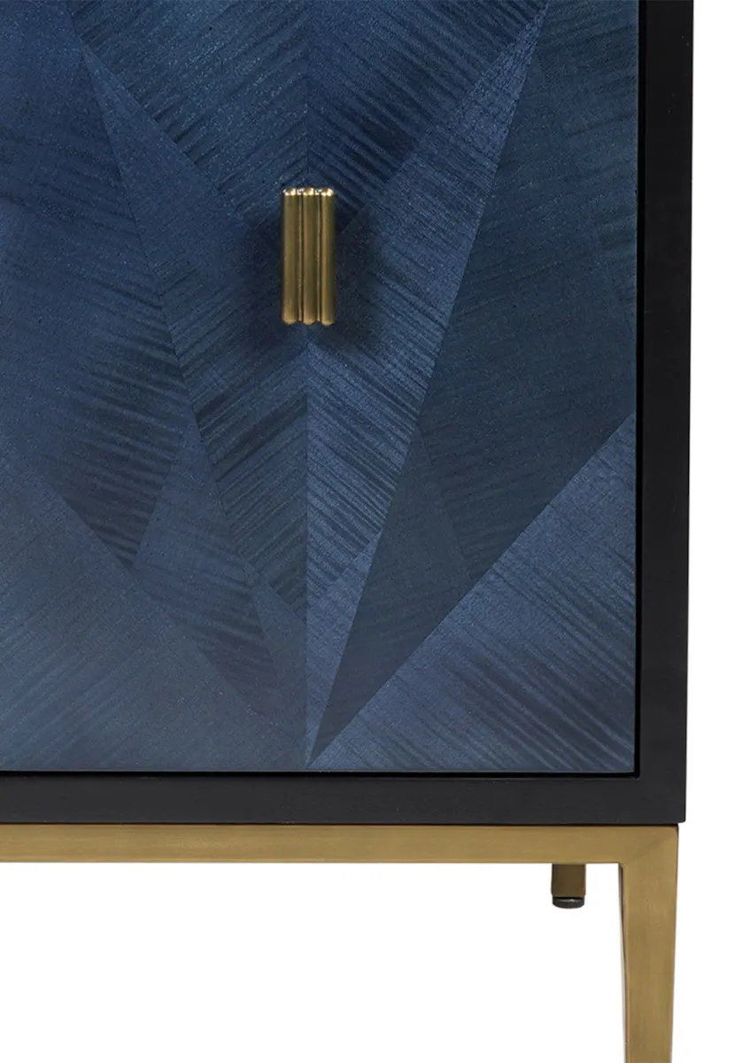 Currey and Company 3800-0008 Kallista 30 inch Blue Vanity with Rectangular Undermount Sink Currey and Company 3800-0008 Kallista 30 inch Blue Vanity with Rectangular Undermount Sink