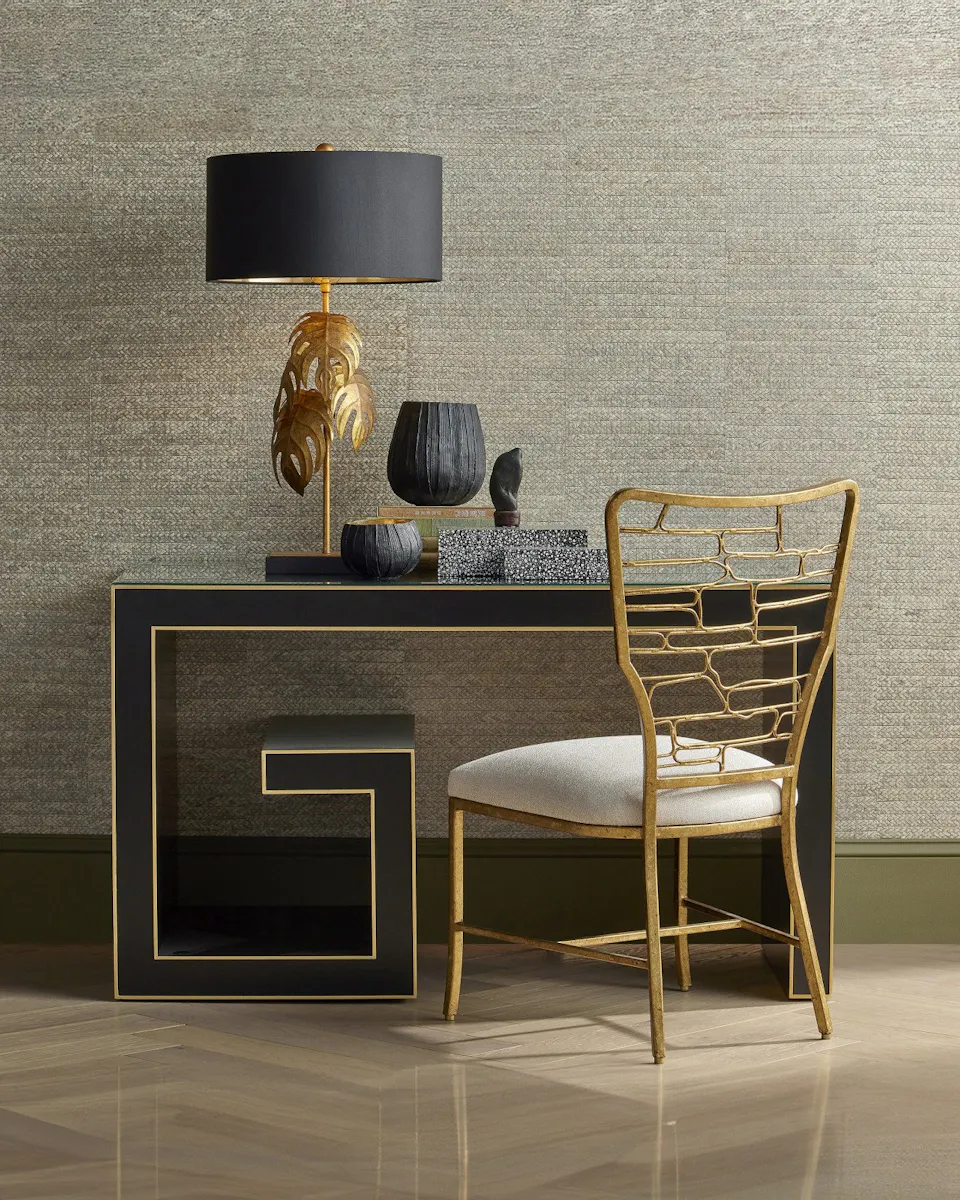 Currey and Company 3000-0213 Artemis Black Writing Desk Currey and Company 3000-0213 Artemis Black Writing Desk