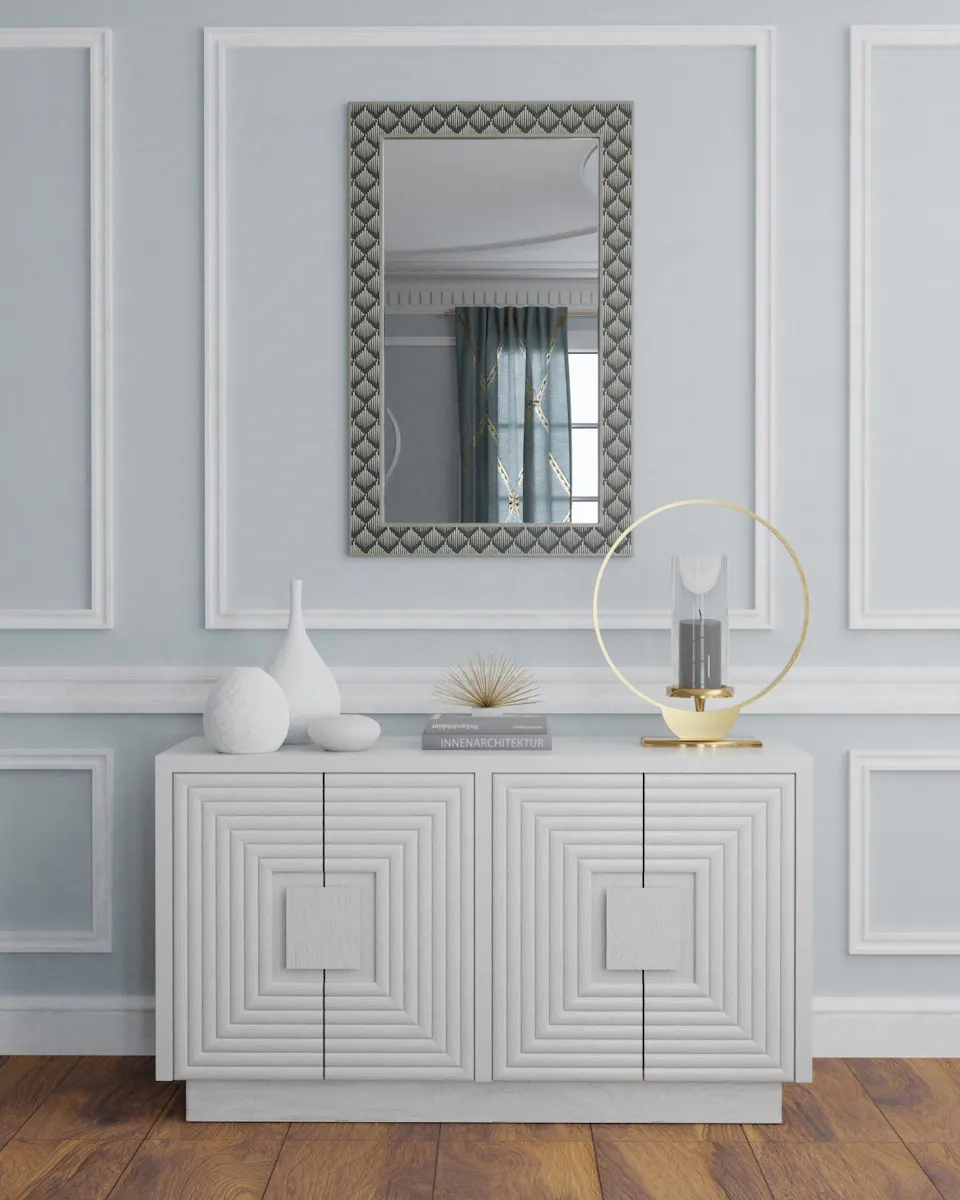 Currey and Company 3000-0151 Morombe White Cabinet Currey and Company 3000-0151 Morombe White Cabinet