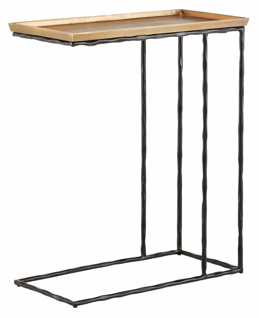 Currey and Company 4000-0131 Boyles Brass C Table