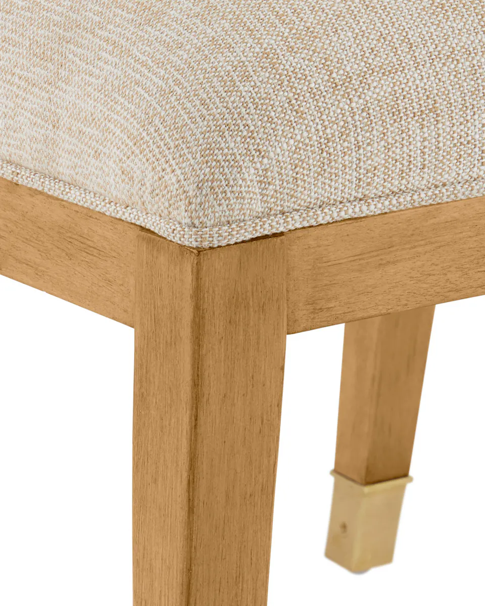 Currey and Company 7000-0882 Santos Sea Sand Side Chair, Liller Malt Currey and Company 7000-0882 Santos Sea Sand Side Chair, Liller Malt