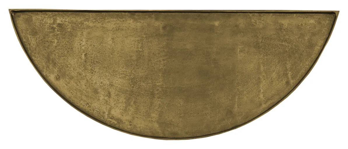 Currey and Company 4000-0053 Boyles Brass Demi-Lune Table Currey and Company 4000-0053 Boyles Brass Demi-Lune Table
