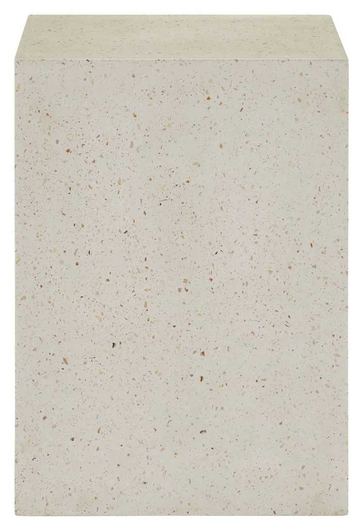 Currey and Company 2000-0041 Carson Ivory Terrazzo Accent Table Currey and Company 2000-0041 Carson Ivory Terrazzo Accent Table