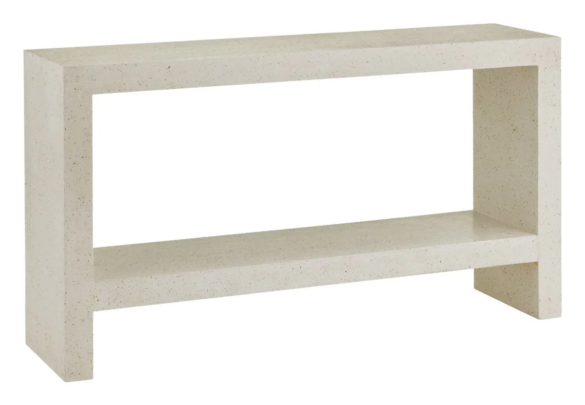 Currey and Company 2000-0039 Carson Ivory Terrazzo Console Table Currey and Company 2000-0039 Carson Ivory Terrazzo Console Table