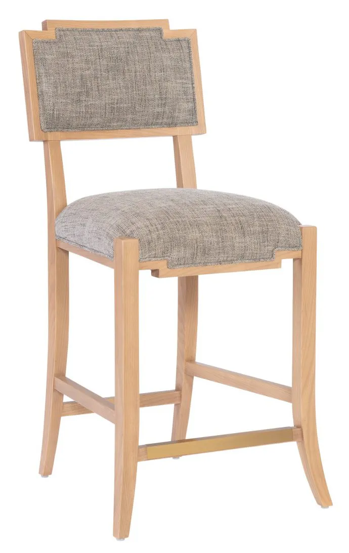 Currey and Company 7000-1022 Melanie Blonde Counter Stool Liller Tortoise