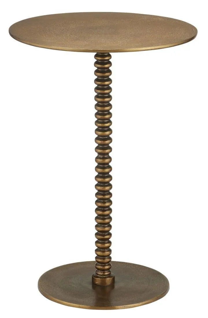 Currey and Company 4188 Dasari Brass Accent Table