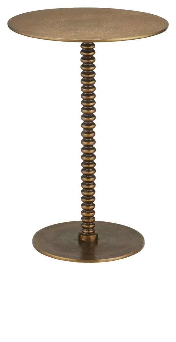 Currey and Company 4188 Dasari Brass Accent Table Currey and Company 4188 Dasari Brass Accent Table