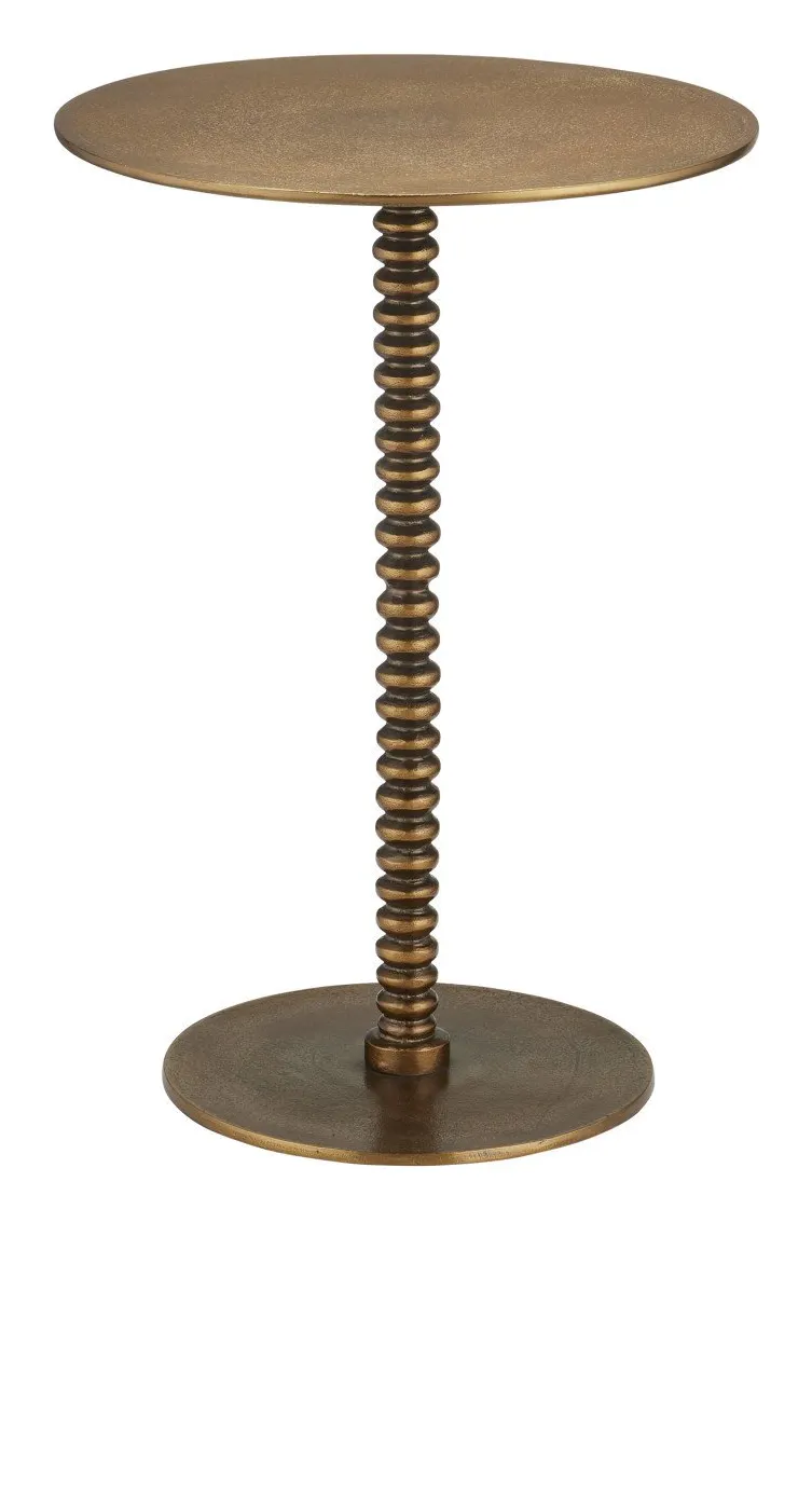 Currey and Company 4188 Dasari Brass Accent Table Currey and Company 4188 Dasari Brass Accent Table