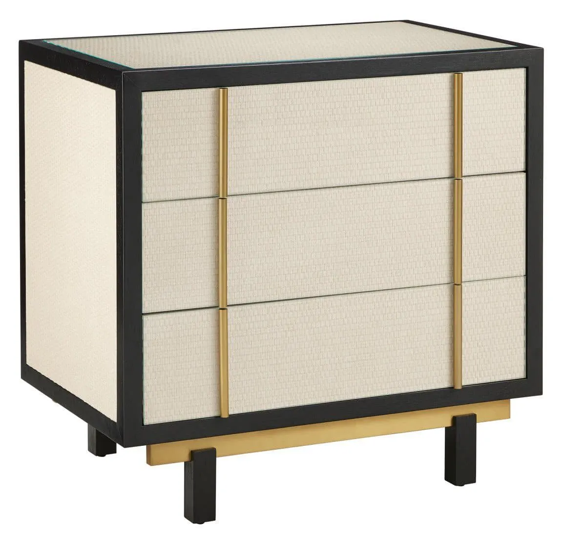 Currey and Company 3000-0301 Deanna Raffia Nightstand