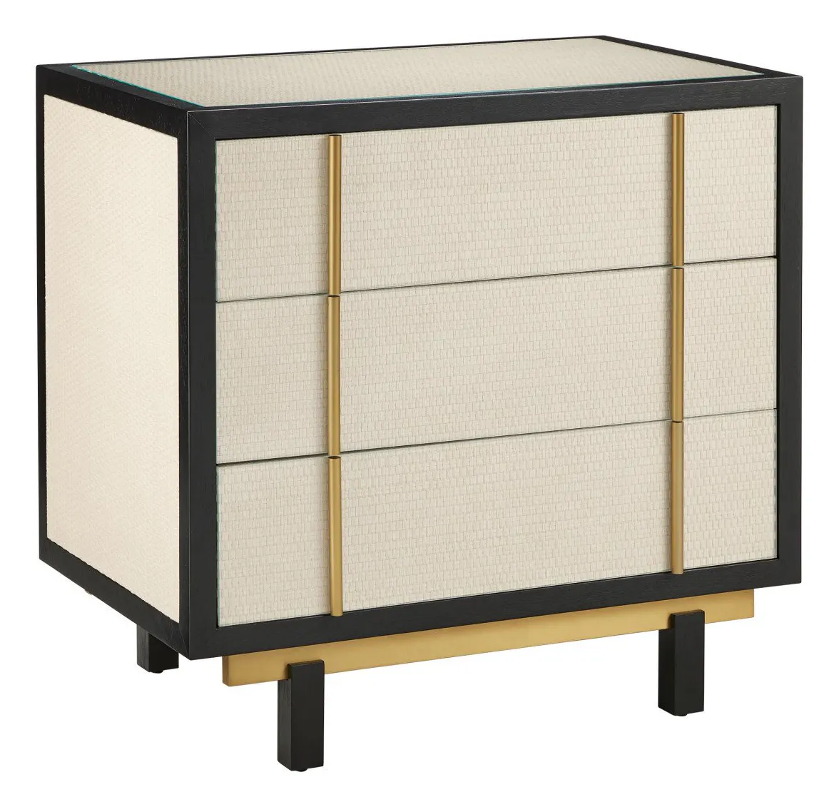 Currey and Company 3000-0301 Deanna Raffia Nightstand Currey and Company 3000-0301 Deanna Raffia Nightstand