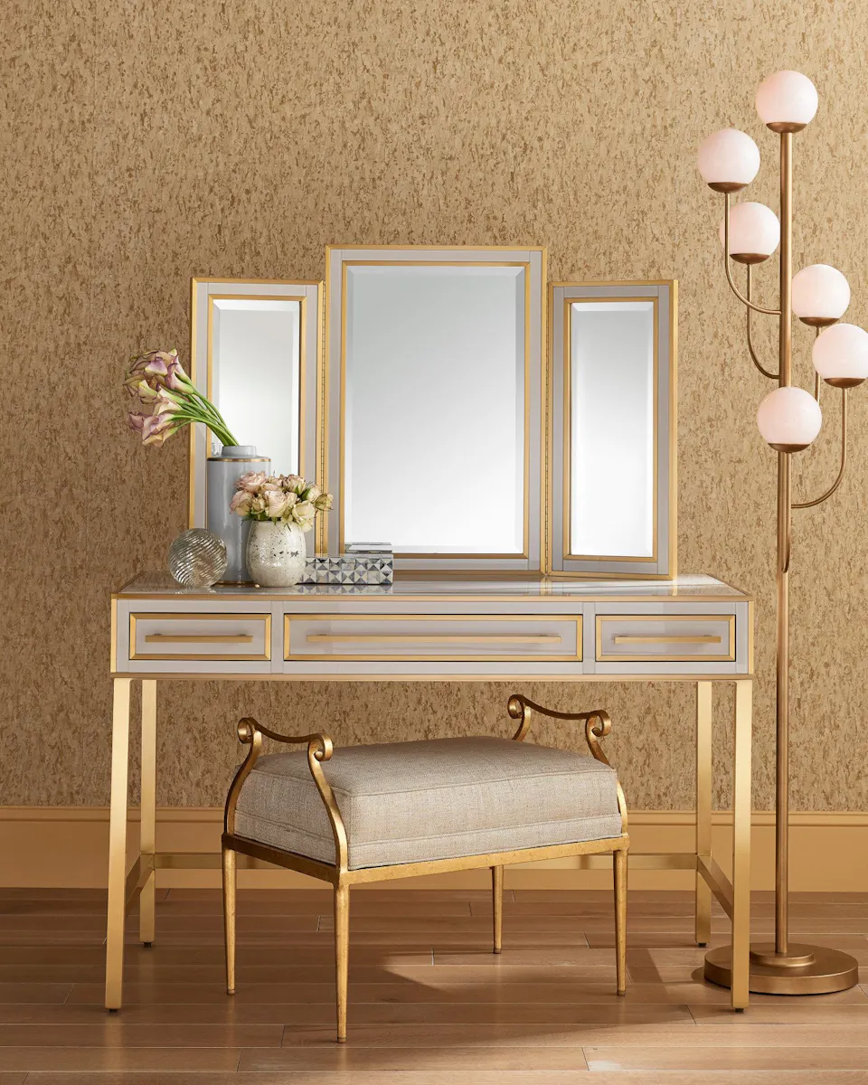 Currey and Company 3000-0185 Arden Ivory Vanity Currey and Company 3000-0185 Arden Ivory Vanity