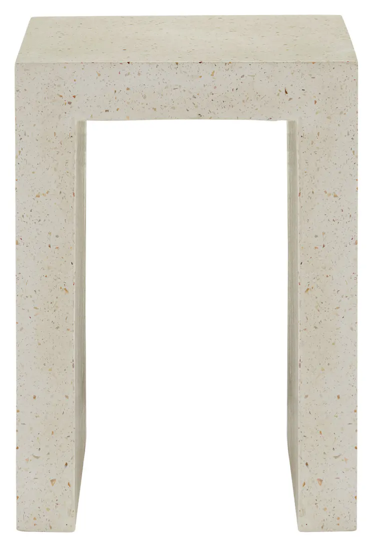 Currey and Company 2000-0041 Carson Ivory Terrazzo Accent Table Currey and Company 2000-0041 Carson Ivory Terrazzo Accent Table
