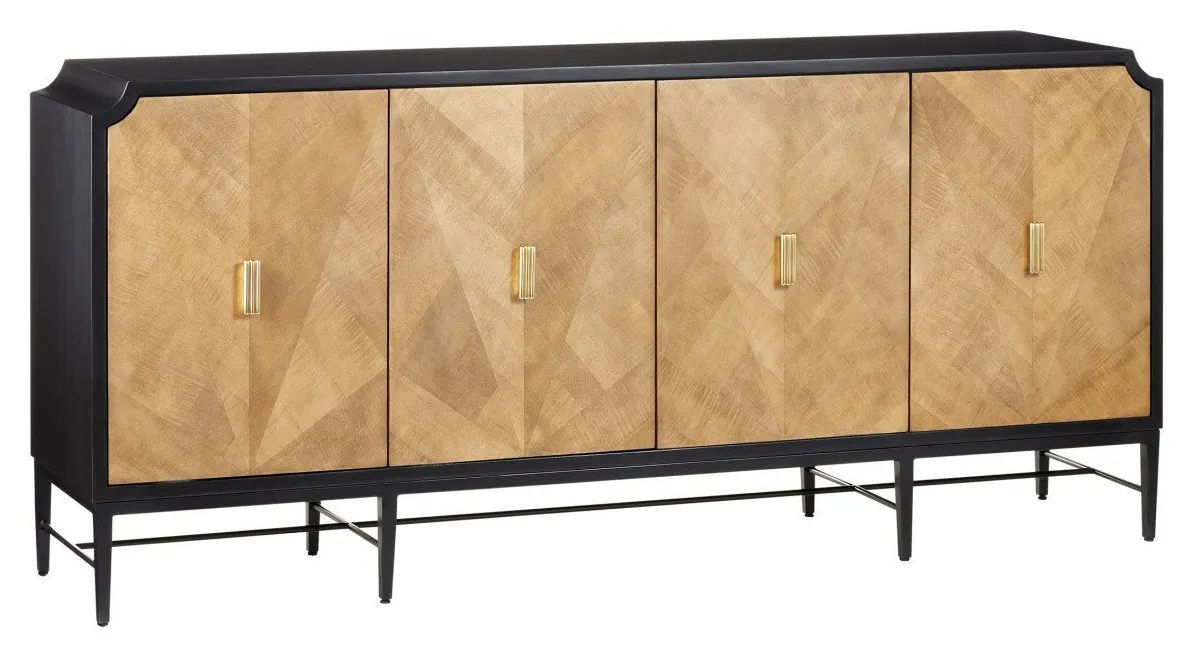 Currey and Company 3000-0271 Kallista Taupe Credenza Currey and Company 3000-0271 Kallista Taupe Credenza